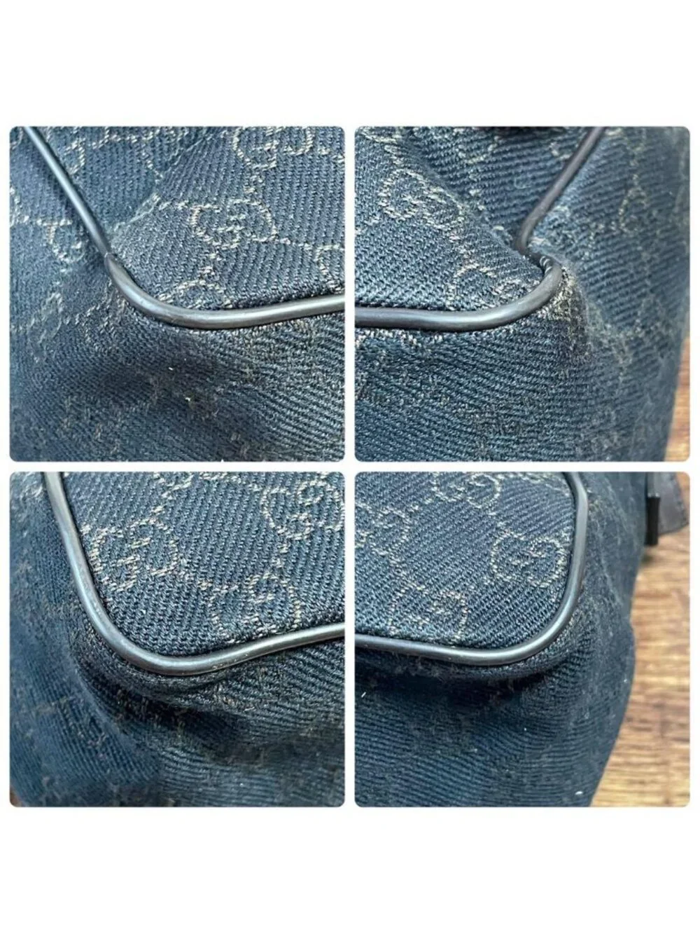 Gucci GG Canvas Leather Shoulder Bag Messenger